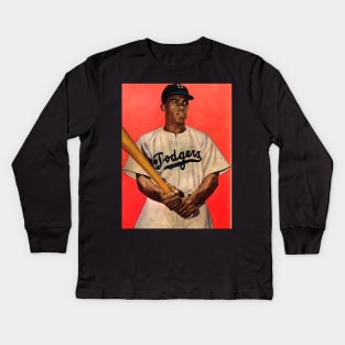 Old School Jackie Kids Long Sleeve T-Shirt